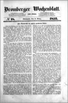 Bromberger Wochenblatt 1852.03.03 nr 18