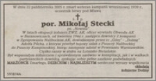 Nekrolog por. Mikołaja Steckiego, ps. "Nowina"