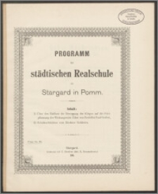 Programm der städtischen Realschule zu Stargard in Pomm. 1904