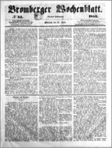 Bromberger Wochenblatt 1853.04.27 nr 34