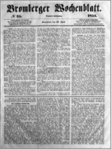 Bromberger Wochenblatt 1853.04.30 nr 35