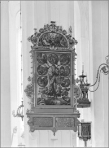 Gdańsk. Kościół Wniebowzięcia NMP. Wnętrze. Obraz „Tablica Jałmużnicza” aut. Antona Möllera
