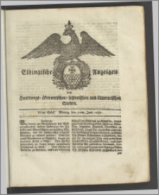 Elbingische Anzeigen von Handlungs- ökonomischen- historischen und litterarischen Sachen. IVtes Stück. Montag den 11ten Juni 1787