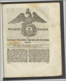 Elbingische Anzeigen von Handlungs- ökonomischen- historischen und litterarischen Sachen. Vtes Stück. Donnerstag den 14ten Juni 1787