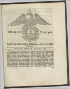 Elbingische Anzeigen von Handlungs- ökonomischen- historischen und litterarischen Sachen. IVtes Stück. Montag den 14ten Januar, 1788