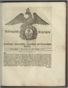 Elbingische Anzeigen von Handlungs- ökonomischen- historischen und litterarischen Sachen. 63stes Stück. Donnerstag den 7ten August, 1788