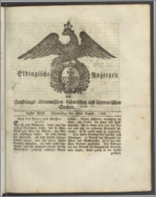 Elbingische Anzeigen von Handlungs- ökonomischen- historischen und litterarischen Sachen. 69stes Stück. Donnerstag den 28ten August, 1788