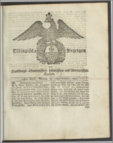 Elbingische Anzeigen von Handlungs- ökonomischen- historischen und litterarischen Sachen. 84stes Stück. Montag den 27sten October, 1788