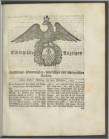 Elbingische Anzeigen von Handlungs- ökonomischen- historischen und litterarischen Sachen. 86stes Stück. Montag den 3ten November, 1788