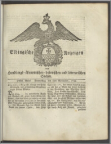 Elbingische Anzeigen von Handlungs- ökonomischen- historischen und litterarischen Sachen. 87stes Stück. Donnerstag den 6ten November, 1788