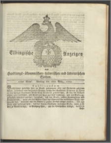 Elbingische Anzeigen von Handlungs- ökonomischen- historischen und litterarischen Sachen. 21tes Stück. Montag den 16ten März, 1789