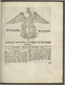 Elbingische Anzeigen von Handlungs- ökonomischen- historischen und litterarischen Sachen. 41tes Stück. Montag den 25ten May, 1789