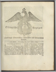 Elbingische Anzeigen von Handlungs- ökonomischen- historischen und litterarischen Sachen. 48tes Stück. Donnerstag den 18ten Junii, 1789