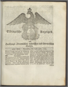 Elbingische Anzeigen von Handlungs- ökonomischen- historischen und litterarischen Sachen. 58tes Stück. Donnerstag den 23ten Julii, 1789