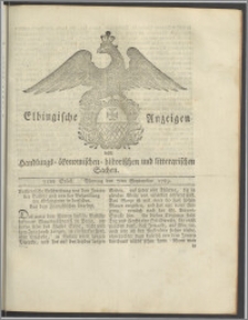 Elbingische Anzeigen von Handlungs- ökonomischen- historischen und litterarischen Sachen. 71tes Stück. Montag den 7ten September 1789