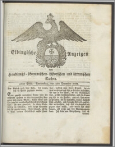 Elbingische Anzeigen von Handlungs- ökonomischen- historischen und litterarischen Sachen. 96tes Stück. Donnerstag, den 3ten December 1789