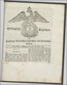 Elbingische Anzeigen von Handlungs- ökonomischen- historischen und litterarischen Sachen. 101tes Stück. Montag, den 21ten December 1789