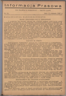 Informacja Prasowa 1946.06.13, nr 14