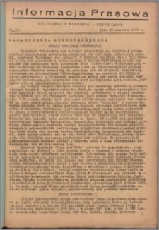 Informacja Prasowa 1946.06.27, nr 16