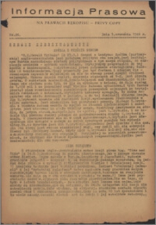 Informacja Prasowa 1946.09.05, nr 26