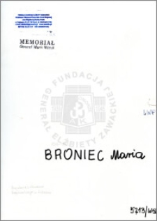 Broniec Maria