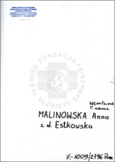 Malinowska Anna z d. Estkowska