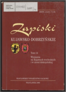 Zapiski Kujawsko-Dobrzyńskie. T.14, Wyznania na Kujawach wschodnich i ziemi dobrzyńskiej