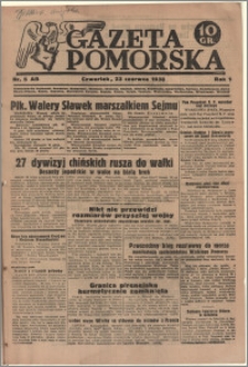 Gazeta Pomorska, 1938.06.23, R.1, nr 5