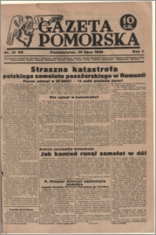 Gazeta Pomorska, 1938.07.25, R.1, nr 31