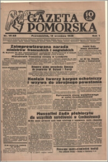 Gazeta Pomorska, 1938.09.19, R.1, nr 78