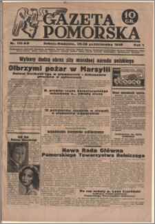 Gazeta Pomorska, 1938.10.29-30, R.1, nr 113
