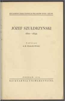 Józef Szułdrzyński 1801-1859