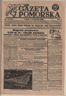 Gazeta Pomorska, 1938.11.04, R.1, nr 117