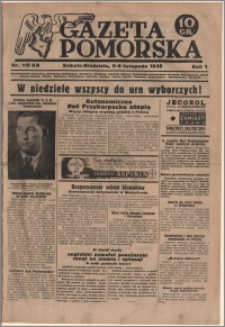 Gazeta Pomorska, 1938.11.05-06, R.1, nr 118