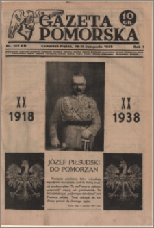 Gazeta Pomorska, 1938.11.10-11, R.1, nr 122