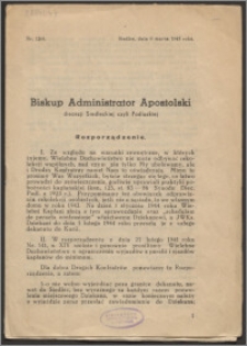 Instrukcja dla odbywania wizyty dziekańskiej, obowiązująca od dnia 1 kwietnia 1943 roku