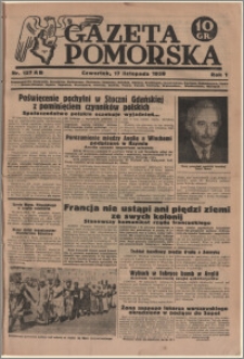 Gazeta Pomorska, 1938.11.17, R.1, nr 127