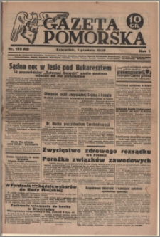 Gazeta Pomorska, 1938.12.01, R.1, nr 139