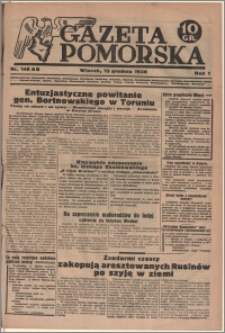 Gazeta Pomorska, 1938.12.13, R.1, nr 148