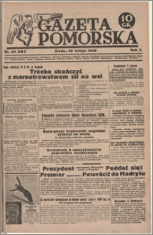 Gazeta Pomorska, 1939.02.22, R.2, nr 44