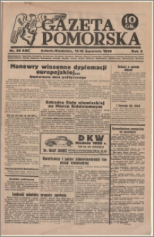 Gazeta Pomorska, 1939.04.15-16, R.2, nr 88