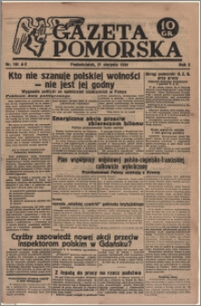 Gazeta Pomorska, 1939.08.21, R.2, nr 191