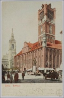 Toruń - Ratusz Staromiejski z kościołem św. Ducha - Thorn. Rathaus