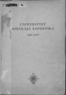 Uniwersytet Mikołaja Kopernika, 1945-1955