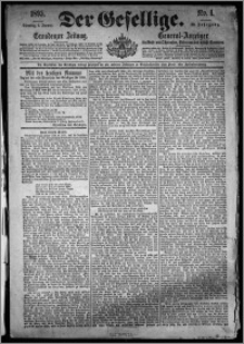 Der Gesellige : Graudenzer Zeitung 1895.01.01, Jg. 69, No. 1