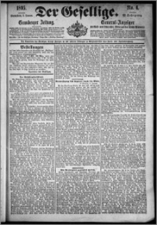 Der Gesellige : Graudenzer Zeitung 1895.01.05, Jg. 69, No. 4