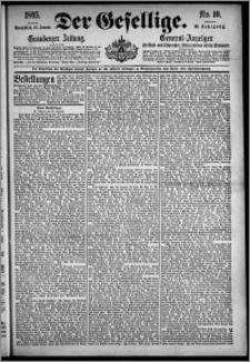 Der Gesellige : Graudenzer Zeitung 1895.01.12, Jg. 69, No. 10