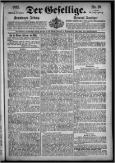 Der Gesellige : Graudenzer Zeitung 1895.01.23, Jg. 69, No. 19