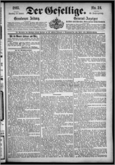 Der Gesellige : Graudenzer Zeitung 1895.01.29, Jg. 69, No. 24