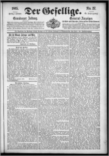 Der Gesellige : Graudenzer Zeitung 1895.02.01, Jg. 69, No. 27